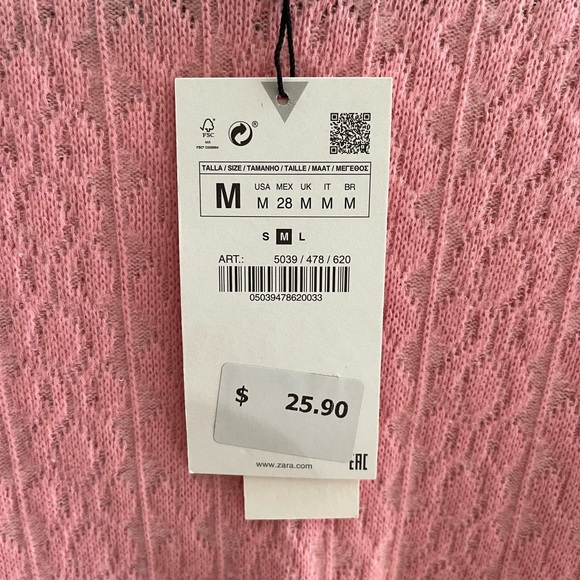 ZARA SWEATER CROPPED SHIRT - Picture 3 of 5